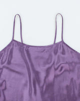 Vintage Y2k 00s La Vie En Rose Lace-Up Back Satin Cami - M