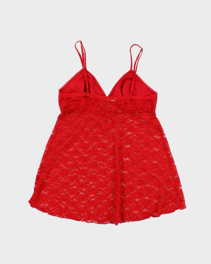 Vintage Y2k 00s Sentiments Lace Cami - S