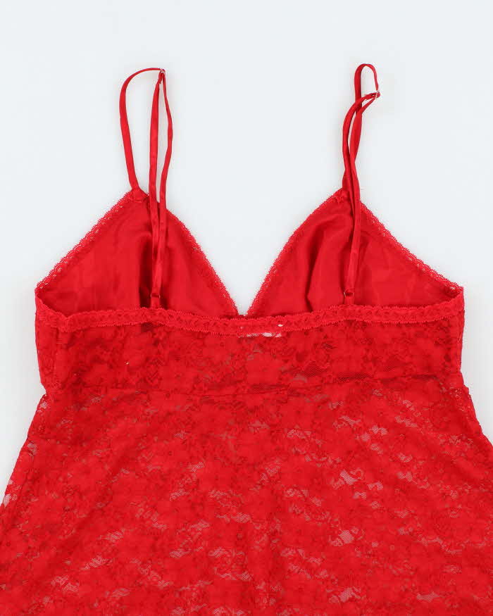 Vintage Y2k 00s Sentiments Lace Cami - S