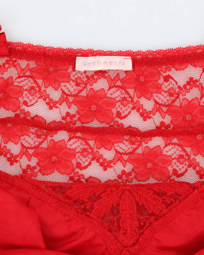 Vintage Y2k 00s Sentiments Lace Cami - S