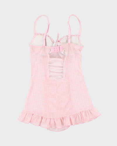 Vintage Y2k 00s Rampage Gingham Mesh Cami - XS