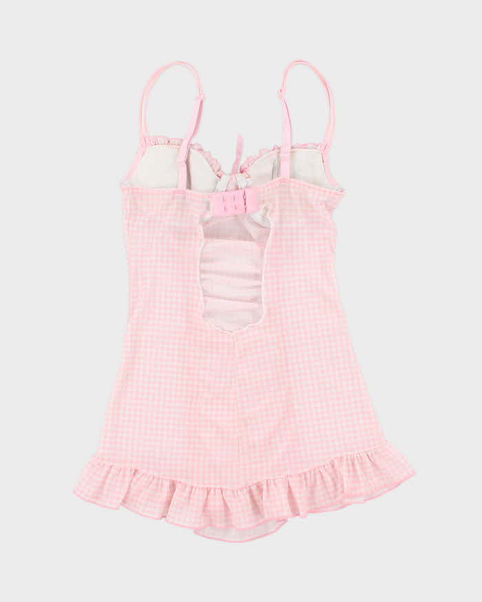Vintage Y2k 00s Rampage Gingham Mesh Cami - XS