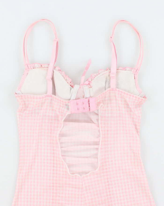 Vintage Y2k 00s Rampage Gingham Mesh Cami - XS