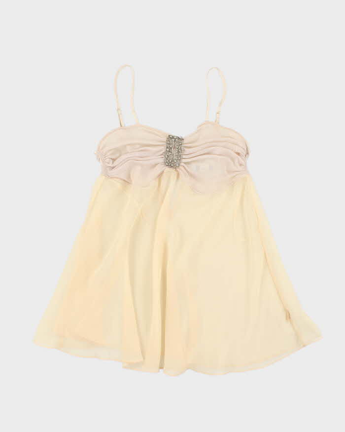 Vintage Y2k 00s LA Senza Mesh Cami - M