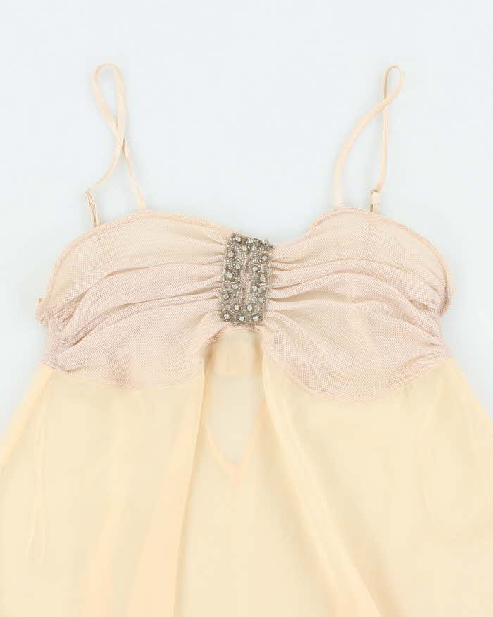 Vintage Y2k 00s LA Senza Mesh Cami - M