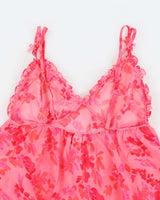 Vintage Y2k 00s La Vie En Rose Mesh Cami - L