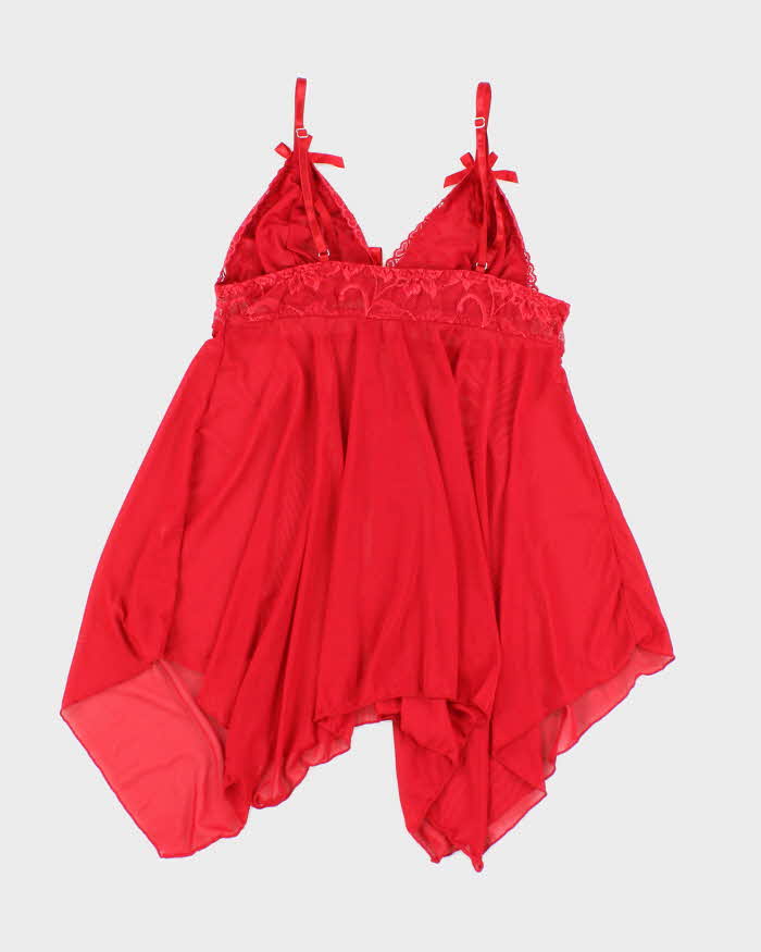 Vintage Y2k 00s Avid Love Handkerchief Hem Cami - S