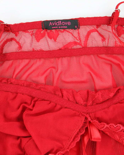Vintage Y2k 00s Avid Love Handkerchief Hem Cami - S