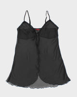 Vintage 90s Rose Mesh Cami - M