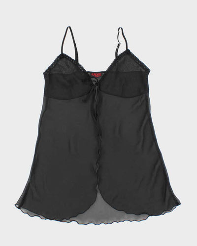 Vintage 90s Rose Mesh Cami - M