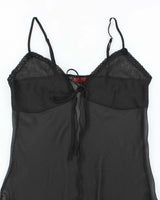 Vintage 90s Rose Mesh Cami - M