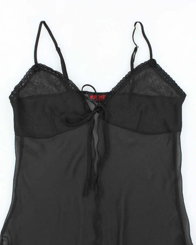 Vintage 90s Rose Mesh Cami - M