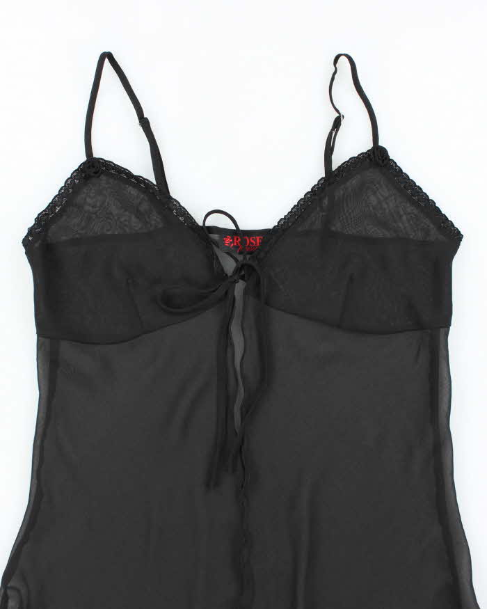 Vintage 90s Rose Mesh Cami - M