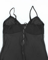 Vintage 90s Rose Mesh Cami - M