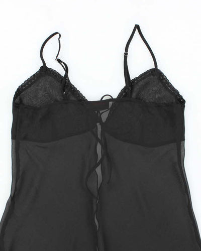 Vintage 90s Rose Mesh Cami - M