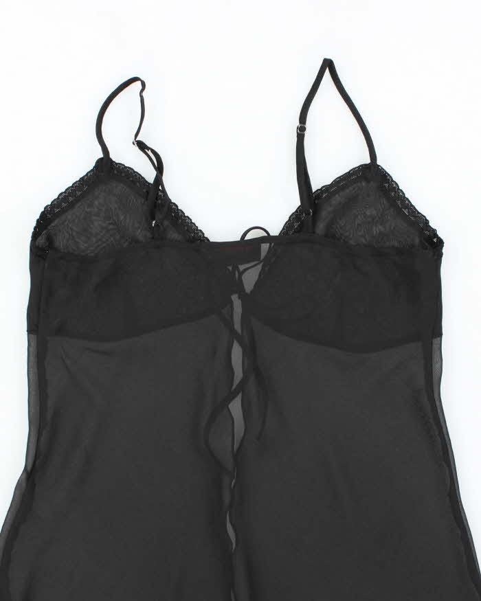 Vintage 90s Rose Mesh Cami - M