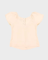 Central Park West Ivory Beige 100% Silk Blouse - S
