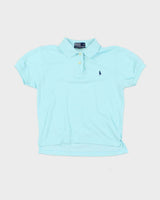 Vintage 1990s Polo by Ralph Lauren Robin's Egg Blue Collared T-Shirt - S
