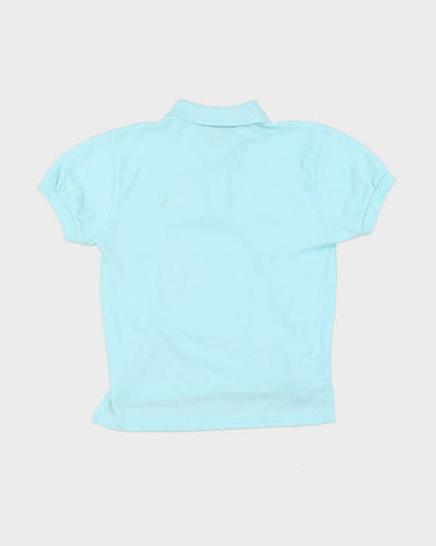 Vintage 1990s Polo by Ralph Lauren Robin's Egg Blue Collared T-Shirt - S