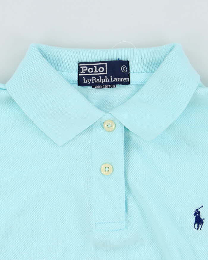 Vintage 1990s Polo by Ralph Lauren Robin's Egg Blue Collared T-Shirt - S