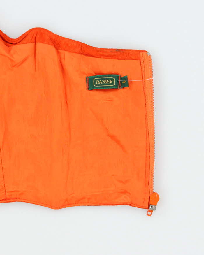 Vintage 1990s Danier Orange Suede Tube Top - S