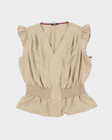 Tommy Hilfiger Beige Sleeveless Top - XL