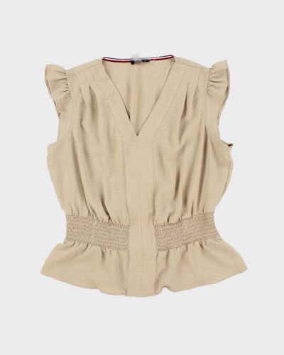 Tommy Hilfiger Beige Sleeveless Top - XL