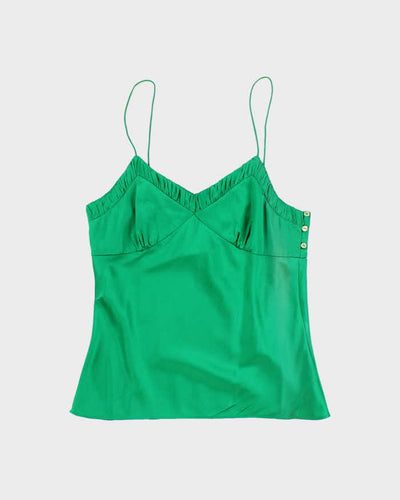 Club Monaco Emerald Green Silk Tank Top - S