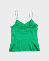 Club Monaco Emerald Green Silk Tank Top - S