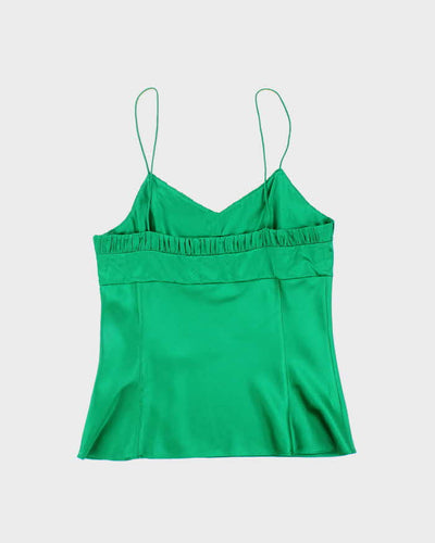 Club Monaco Emerald Green Silk Tank Top - S