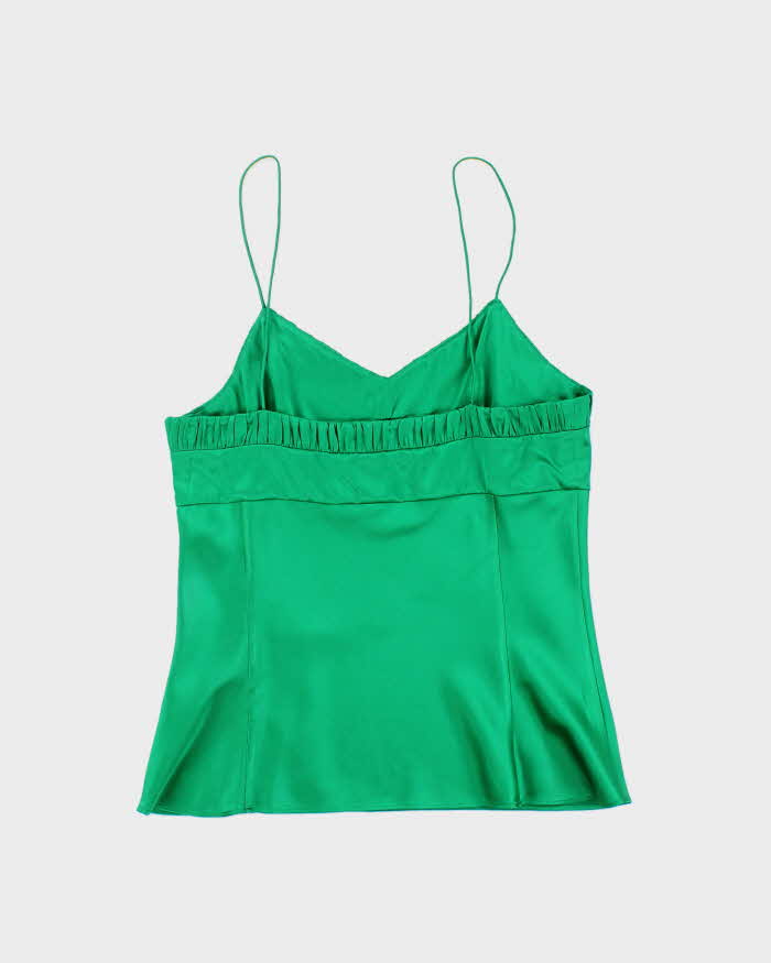 Club Monaco Emerald Green Silk Tank Top - S