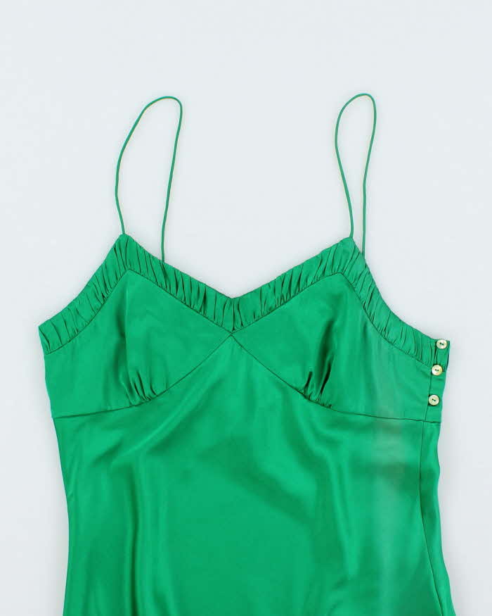 Club Monaco Emerald Green Silk Tank Top - S