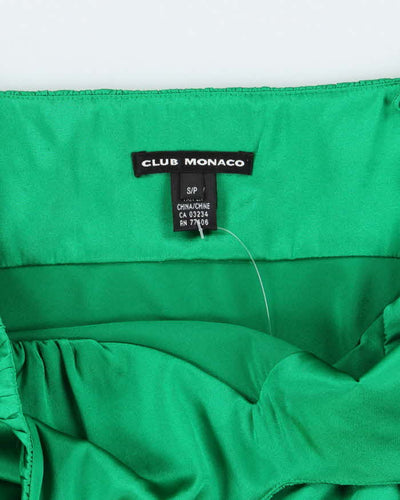 Club Monaco Emerald Green Silk Tank Top - S