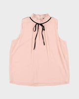 Karl Lagerfeld Light Pink Gauzy Tunic Tank Top - S