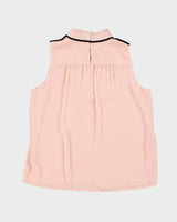 Karl Lagerfeld Light Pink Gauzy Tunic Tank Top - S