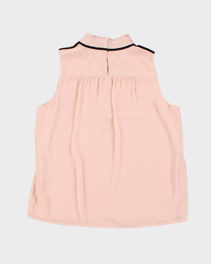 Karl Lagerfeld Light Pink Gauzy Tunic Tank Top - S