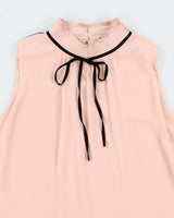 Karl Lagerfeld Light Pink Gauzy Tunic Tank Top - S
