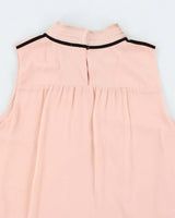 Karl Lagerfeld Light Pink Gauzy Tunic Tank Top - S