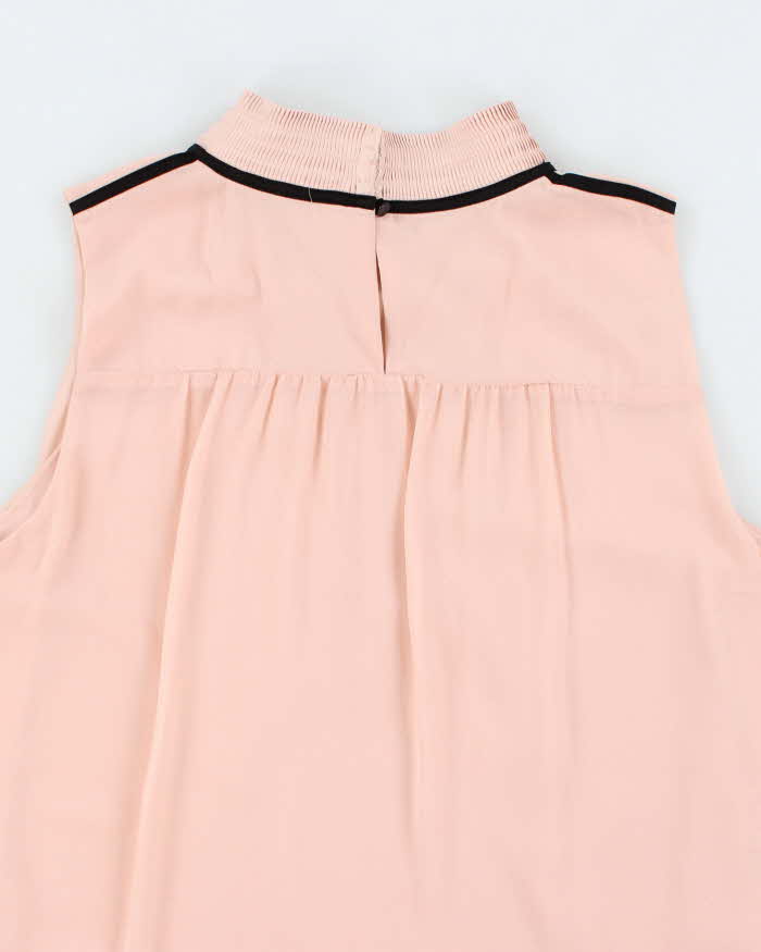 Karl Lagerfeld Light Pink Gauzy Tunic Tank Top - S