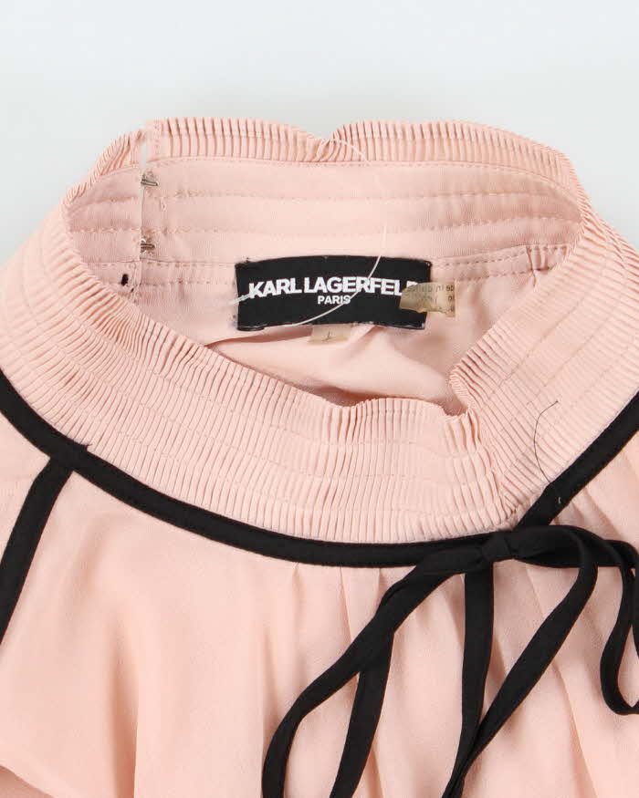 Karl Lagerfeld Light Pink Gauzy Tunic Tank Top - S