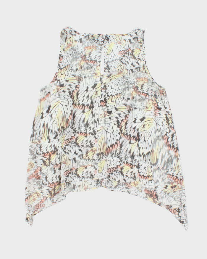 DKNY Jeans Monarch Wing Print Tunic Tank Top - XL