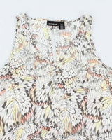 DKNY Jeans Monarch Wing Print Tunic Tank Top - XL