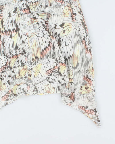 DKNY Jeans Monarch Wing Print Tunic Tank Top - XL