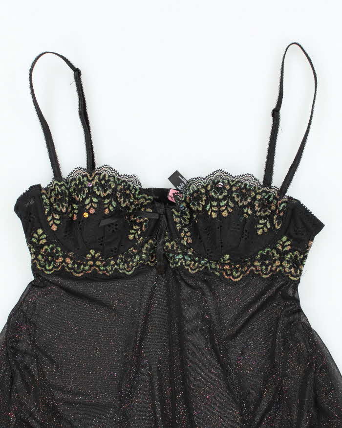Vintage Y2k 00s Victoria's Secret Mesh Sparkly Cami - S