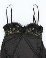 Vintage Y2k 00s Victoria's Secret Mesh Sparkly Cami - S
