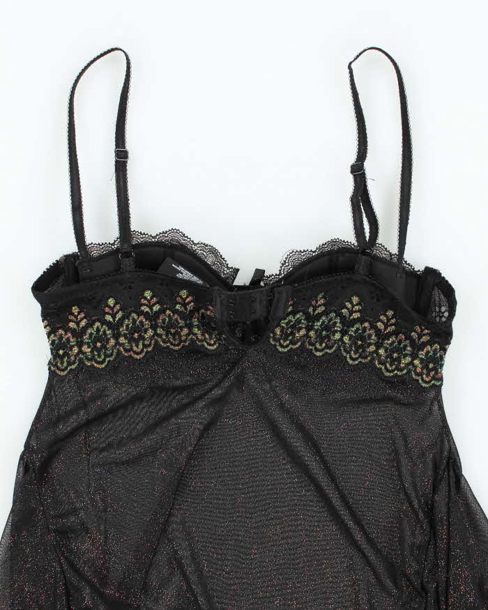 Vintage Y2k 00s Victoria's Secret Mesh Sparkly Cami - S
