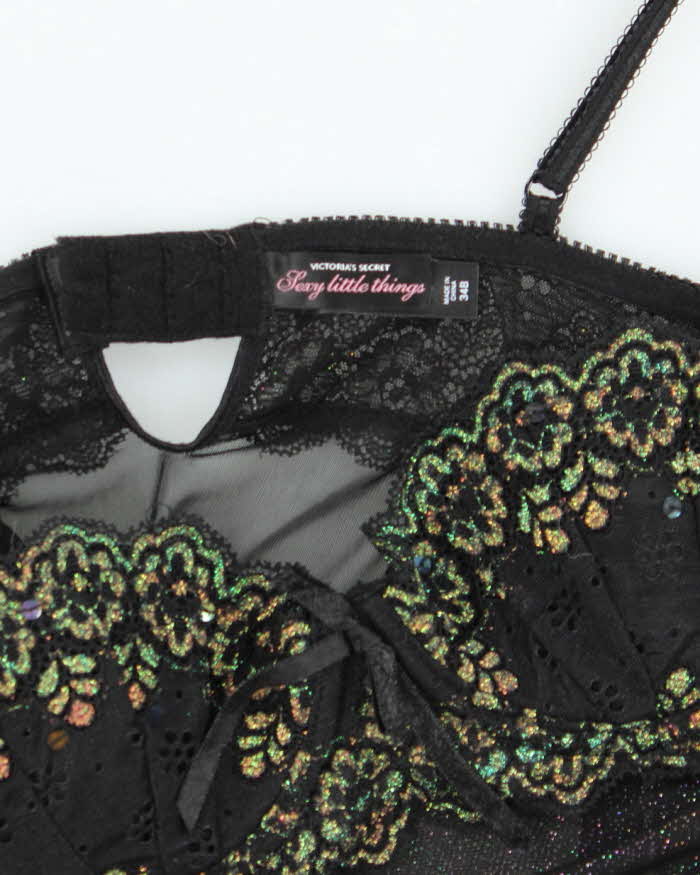 Vintage Y2k 00s Victoria's Secret Mesh Sparkly Cami - S