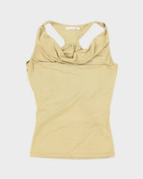 Vintage Y2k 00s Dynamite Cowl Neck Cut-out Top - S