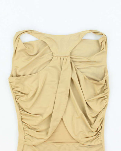 Vintage Y2k 00s Dynamite Cowl Neck Cut-out Top - S