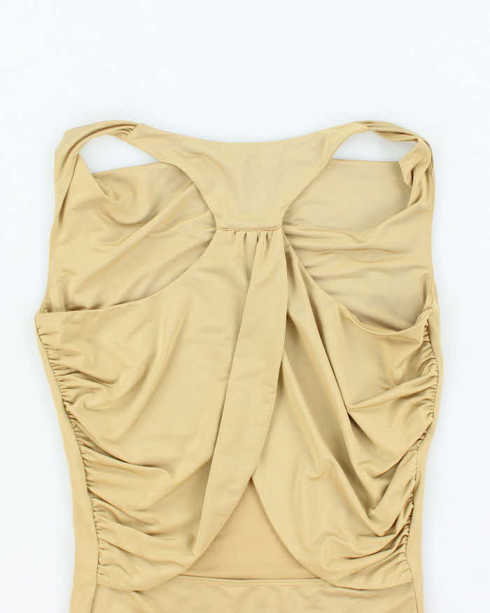 Vintage Y2k 00s Dynamite Cowl Neck Cut-out Top - S